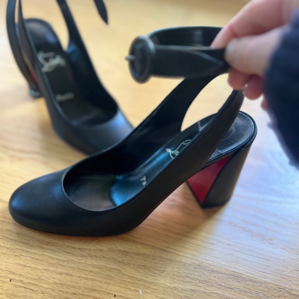Christian Louboutin Miss Saab 85 Leather Pumps, Size 8 (IT38)